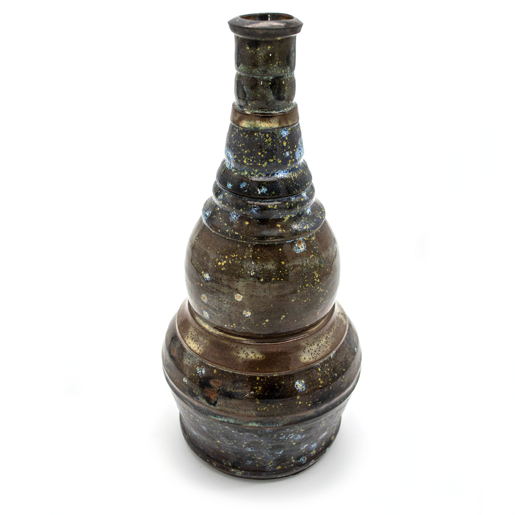 Yellow Speckled Bud Vase