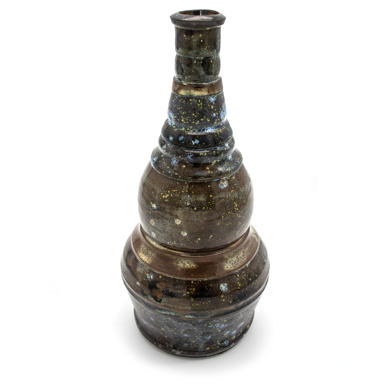 Yellow Speckled Bud Vase