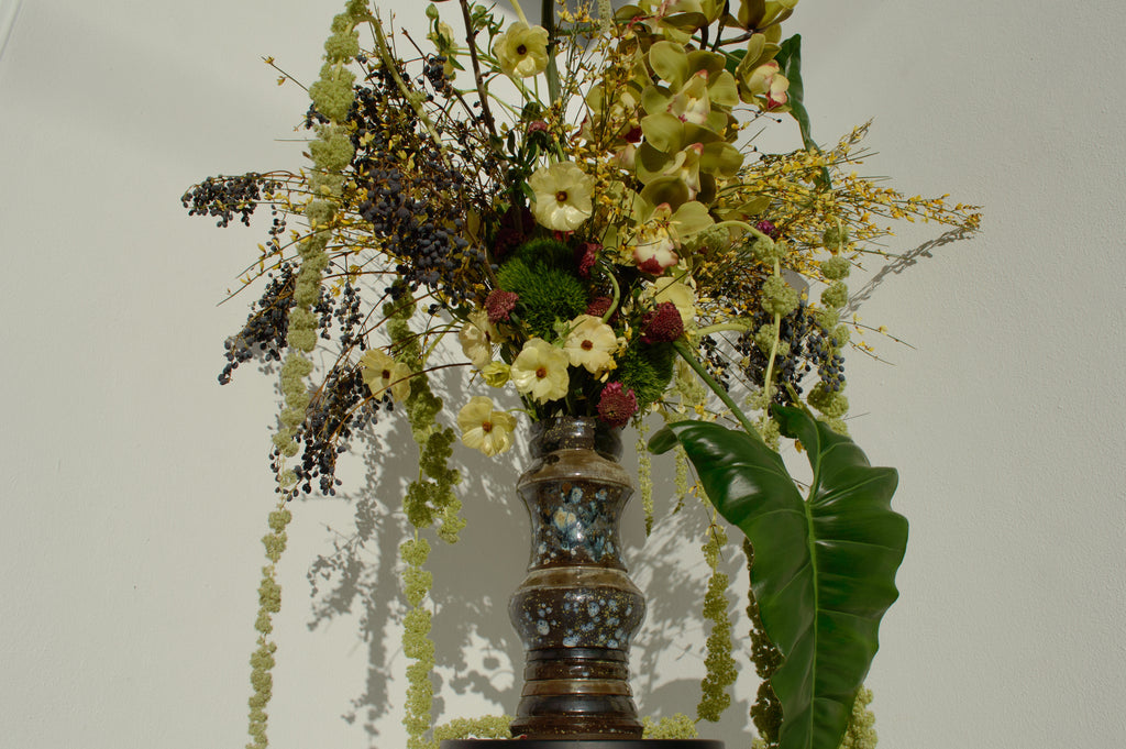 Yellow Specled Vase